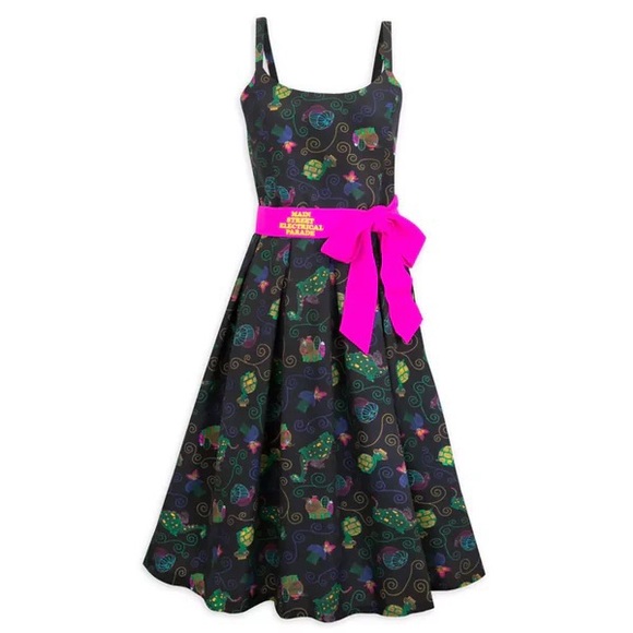 NEW Disney Parks The Dress Shop Large Black Pink Main Street Electrical Parade - Picture 1 of 5